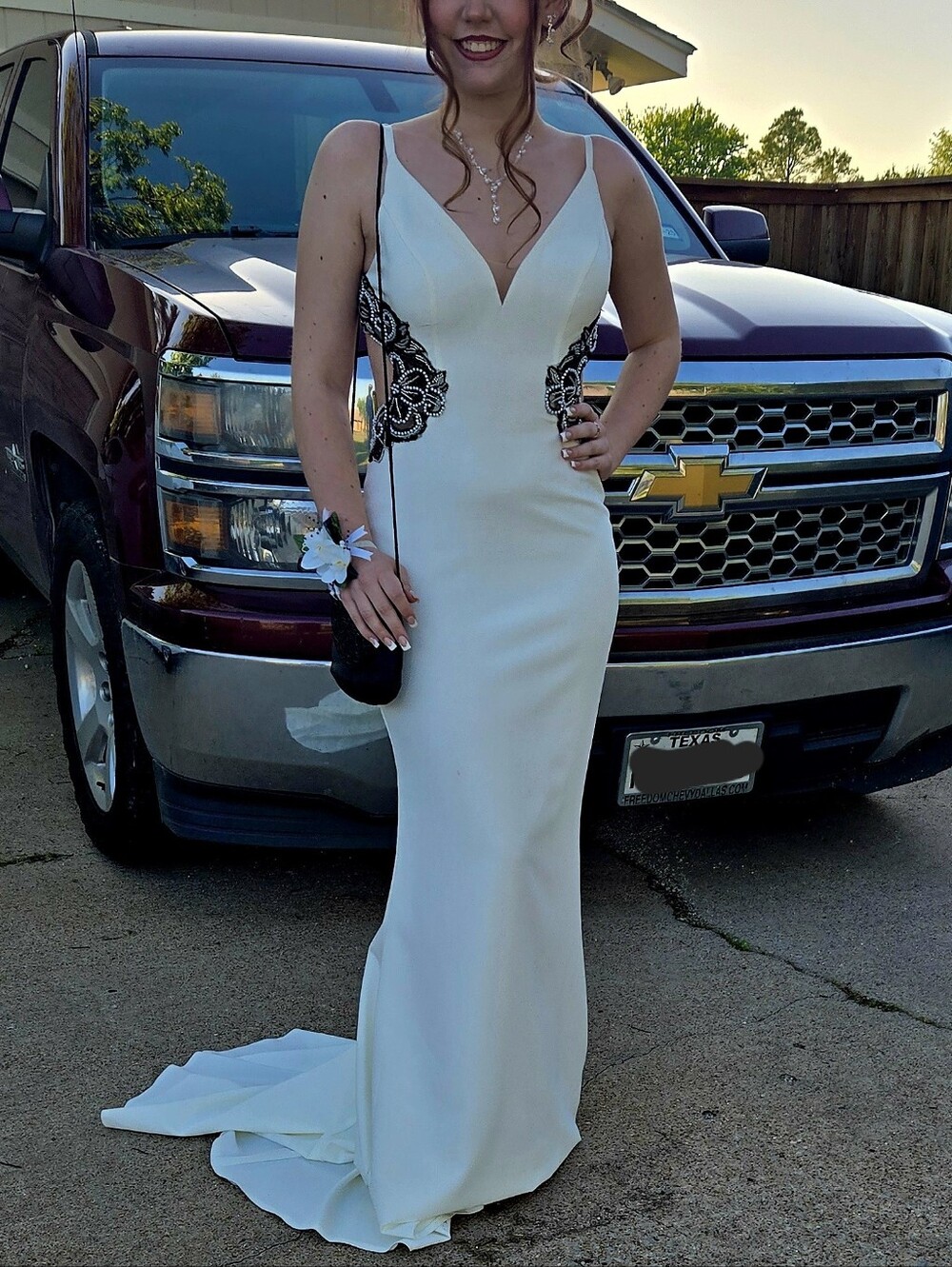 KissProm Ivory Weddinág/Prom Dress